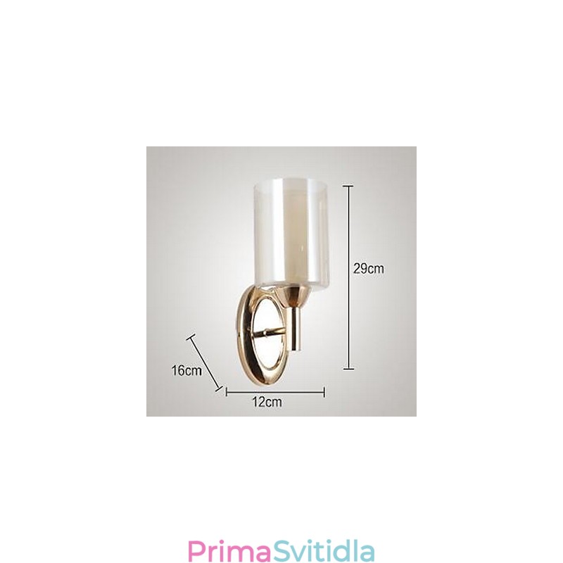 Moderní moderní galvanicky pokovené nástěnné svítidlo Uplight Wall Sconces