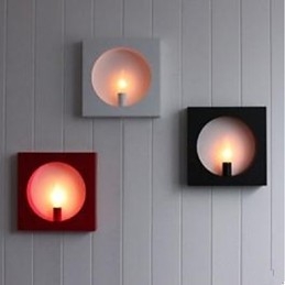 Moderní jednoduché železné umění nástěnná lampa kreativní obývací pokoj pozadí hala hlava postele čtvercový rám dekorace lampy a lucerny