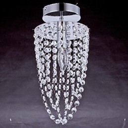 Stropní svítidla 1 Umělecké pokovení z nerezové oceli Light Crystal