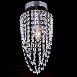 Stropní svítidla 1 Umělecké pokovení z nerezové oceli Light Crystal