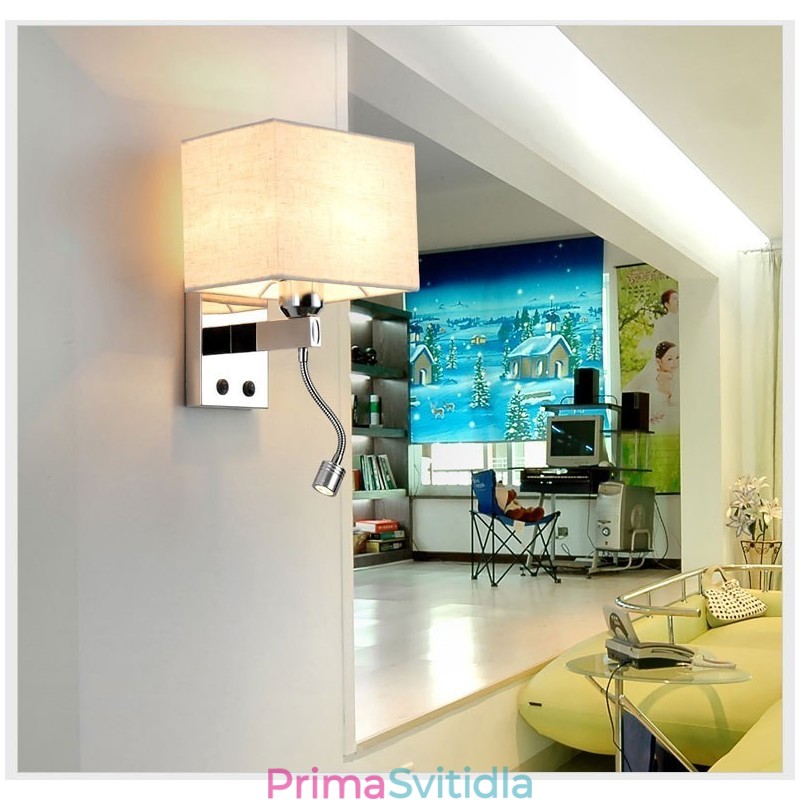 Moderní hotelový pokoj Čtení Kreativní látková chodba Balkon Noční lampa Nástěnné svítidlo