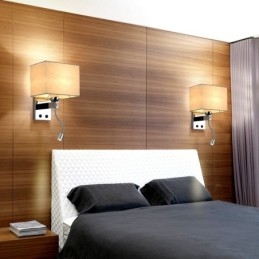 Moderní hotelový pokoj Čtení Kreativní látková chodba Balkon Noční lampa Nástěnné svítidlo