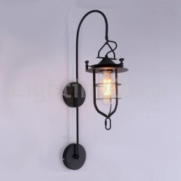 Retro Dock Nástěnná lampa Black Wharf Nástěnná světla Dock Sconce Restaurace Obývací pokoj Kavárna Bar Obchod s oblečením