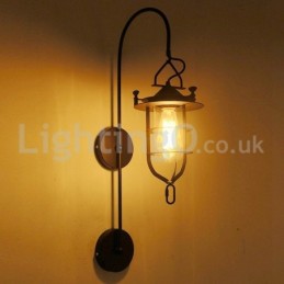 Retro Dock Nástěnná lampa Black Wharf Nástěnná světla Dock Sconce Restaurace Obývací pokoj Kavárna Bar Obchod s oblečením