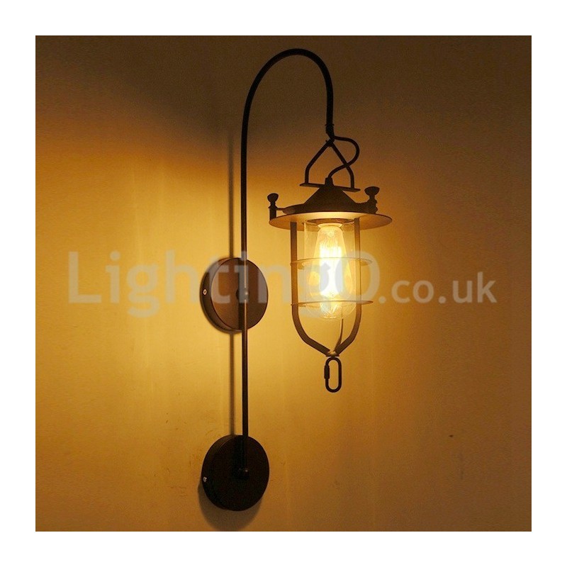 Retro Dock Nástěnná lampa Black Wharf Nástěnná světla Dock Sconce Restaurace Obývací pokoj Kavárna Bar Obchod s oblečením