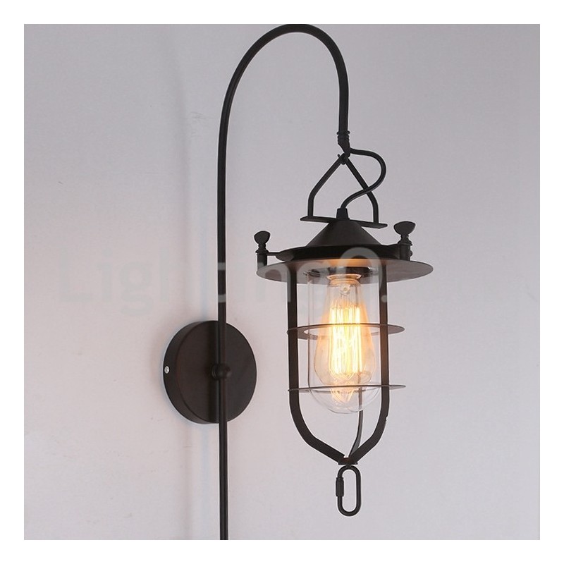 Retro Dock Nástěnná lampa Black Wharf Nástěnná světla Dock Sconce Restaurace Obývací pokoj Kavárna Bar Obchod s oblečením
