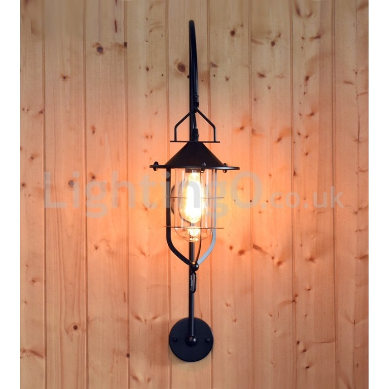 Retro Dock Nástěnná lampa Black Wharf Nástěnná světla Dock Sconce Restaurace Obývací pokoj Kavárna Bar Obchod s oblečením