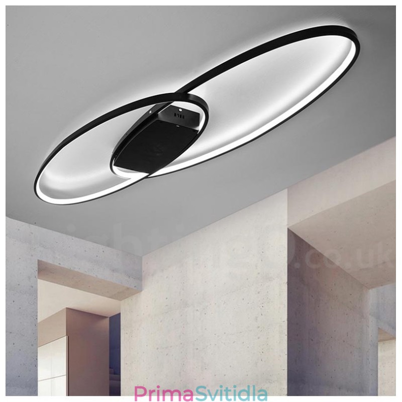 Stmívatelné oválné moderní moderní hliníkové stropní svítidlo Zapuštěné svítidlo do obývacího pokoje Ložnice lze také použít jako nástěnné světlo
