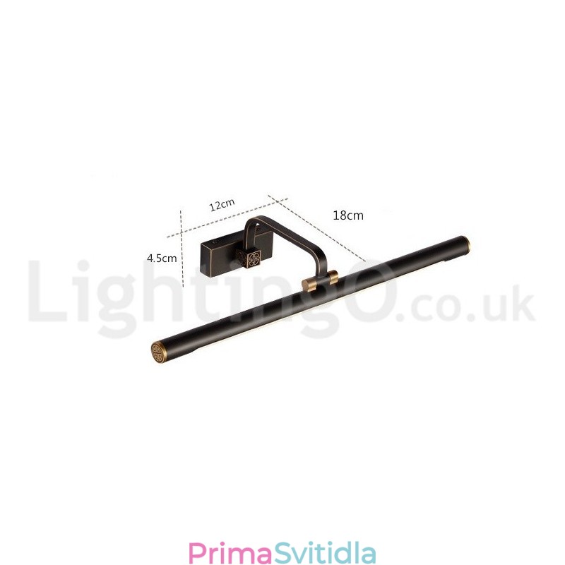 Lampa IPMirror Koupelnová světla Nástěnná svítidla z čisté mosazi s akrylovým stínidlem Make-up osvětlení