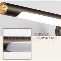 Lampa IPMirror Koupelnová světla Nástěnná svítidla z čisté mosazi s akrylovým stínidlem Make-up osvětlení