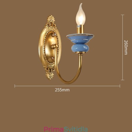 100% čistá mosaz Luxusní rustikální retro Vintage mosazná keramika 1 nástěnné světlo svíčka Speciální pro hotelovou kancelář Showroom Obývací pokoj Jídelna 100% čistá mosaz Luxusní rustikální retro Vintage mosazná keramika 1 nástěnné světlo svíčka Speciální pro hotelovou kancelář Showroom Obývací pokoj Jídelna