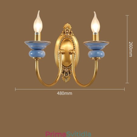 100% čistá mosaz Luxusní rustikální retro Vintage mosazná keramika 2 lehké svíčkové nástěnné světlo Speciální pro hotelovou kancelář Showroom Obývací pokoj Jídelna 100% čistá mosaz Luxusní rustikální retro Vintage mosazná keramika 2 lehké svíčkové nástěnné světlo Speciální pro hotelovou kancelář Showroom Obývací pokoj Jídelna