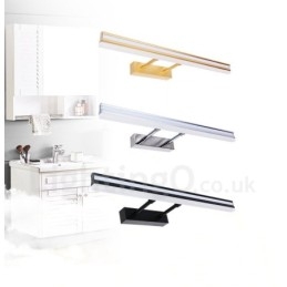 Zrcadlová lampa IP44 Koupelnová světla nahoru a dolů Nástěnná světla s akrylovým stínidlem Make-up osvětlení