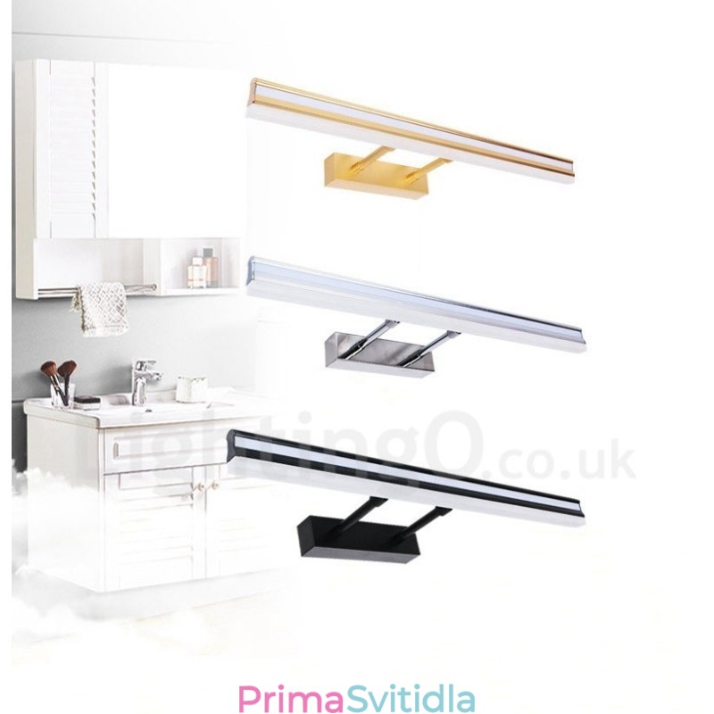 Zrcadlová lampa IP44 Koupelnová světla nahoru a dolů Nástěnná světla s akrylovým stínidlem Make-up osvětlení