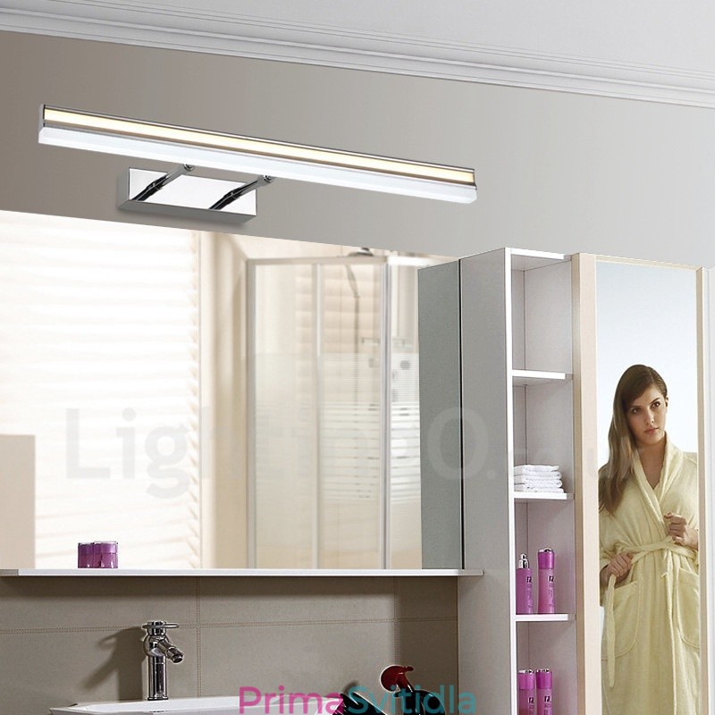 Zrcadlová lampa IP44 Koupelnová světla nahoru a dolů Nástěnná světla s akrylovým stínidlem Make-up osvětlení