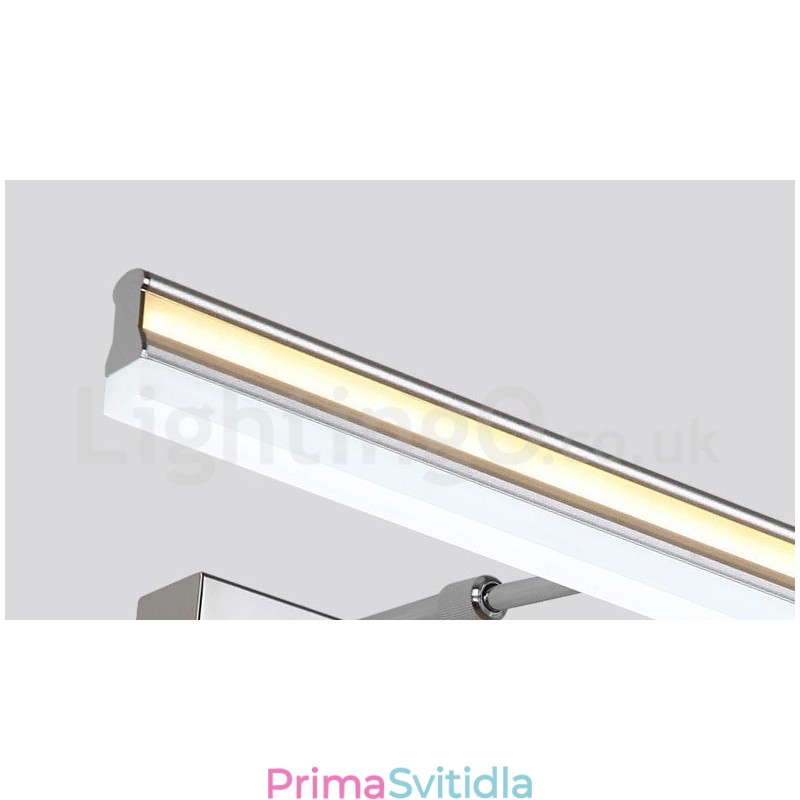 Zrcadlová lampa IP44 Koupelnová světla nahoru a dolů Nástěnná světla s akrylovým stínidlem Make-up osvětlení