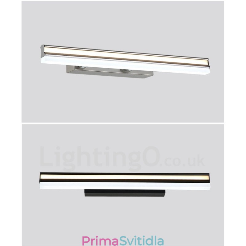 Zrcadlová lampa IP44 Koupelnová světla Nástěnná svítidla s akrylovým stínidlem Make-up osvětlení