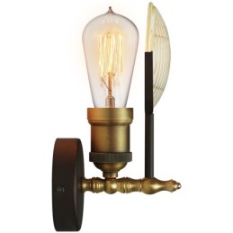 1 Světlé rustikální retro Vintage nástěnné svítidlo se skleněným stínidlem Speciální pro hotelovou kancelář Showroom Obývací pokoj Jídelna