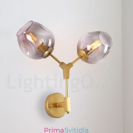 Rustikální retro vintage nástěnné svítidlo se dvěma světly s vícebarevným skleněným stínidlem Speciální pro hotelovou kancelář Showroom Obývací pokoj Ložnice Rustikální retro vintage nástěnné svítidlo se dvěma světly s vícebarevným skleněným stínidlem Speciální pro hotelovou kancelář Showroom Obývací pokoj Ložnice