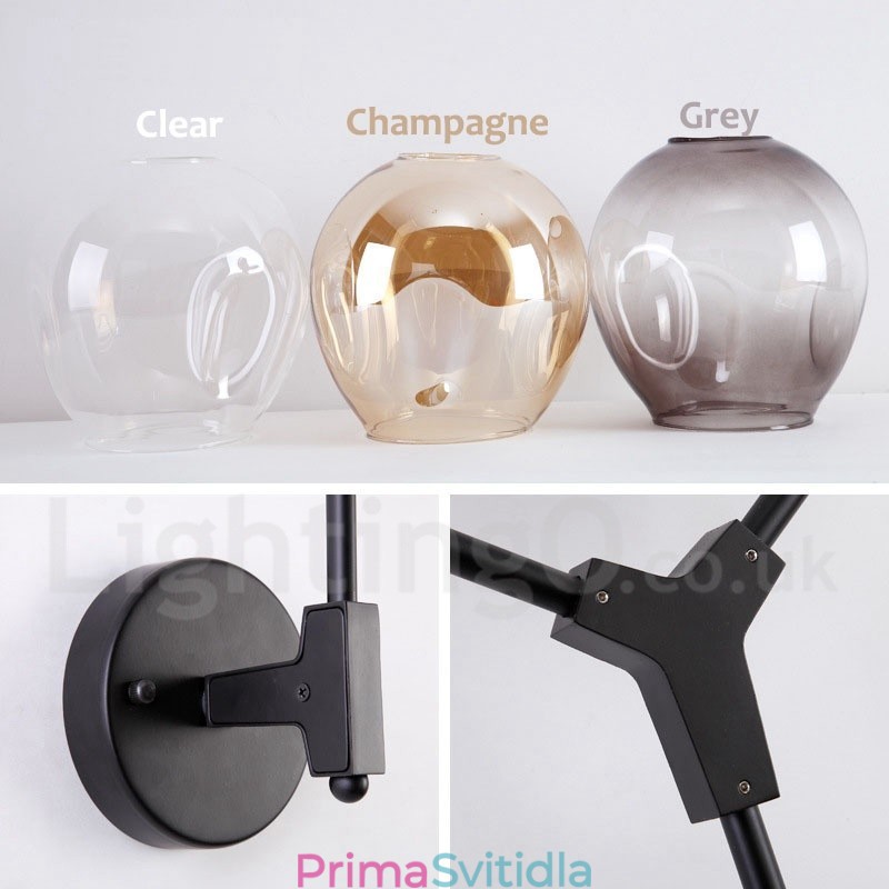 Rustikální retro vintage nástěnné svítidlo se dvěma světly s vícebarevným skleněným stínidlem Speciální pro hotelovou kancelář Showroom Obývací pokoj Ložnice