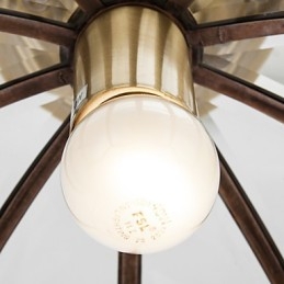 Rodina měděných stropních svítidel s moderním dekorativním designem