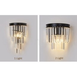 Moderní luxusní nástěnné svítidlo K9 Crystal s křišťálovým stínidlem