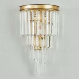 Moderní luxusní nástěnné svítidlo K9 Crystal s křišťálovým stínidlem