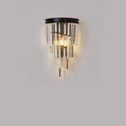 Moderní luxusní nástěnné svítidlo K9 Crystal s křišťálovým stínidlem