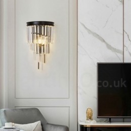 Moderní luxusní nástěnné svítidlo K9 Crystal s křišťálovým stínidlem
