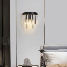 Moderní luxusní nástěnné svítidlo K9 Crystal s křišťálovým stínidlem