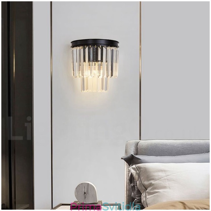 Moderní luxusní nástěnné svítidlo K9 Crystal s křišťálovým stínidlem
