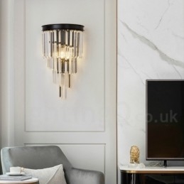 Moderní luxusní nástěnné svítidlo K9 Crystal s křišťálovým stínidlem
