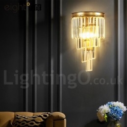 Moderní luxusní nástěnné svítidlo K9 Crystal s křišťálovým stínidlem