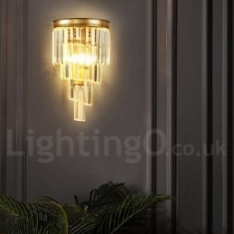 Moderní luxusní nástěnné svítidlo K9 Crystal s křišťálovým stínidlem