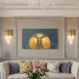 Moderní luxusní nástěnné svítidlo K9 Crystal s křišťálovým stínidlem
