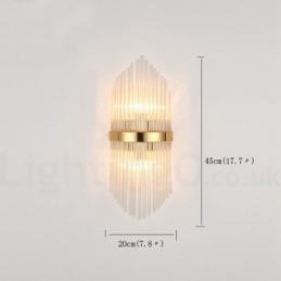 Moderní luxusní nástěnné svítidlo K9 Crystal s křišťálovým stínidlem