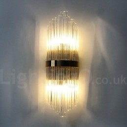 Moderní luxusní nástěnné svítidlo K9 Crystal s křišťálovým stínidlem