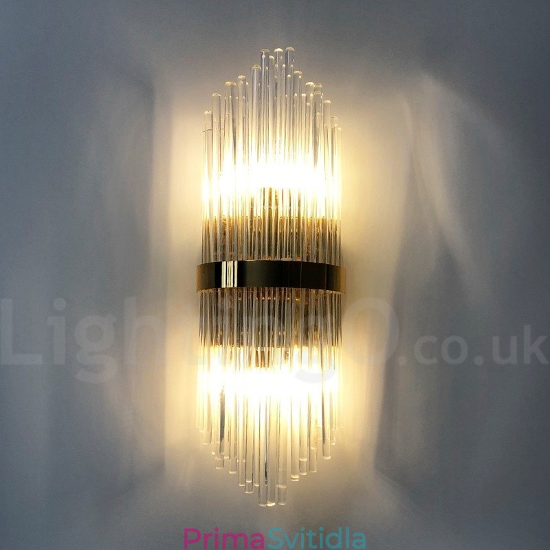 Moderní luxusní nástěnné svítidlo K9 Crystal s křišťálovým stínidlem