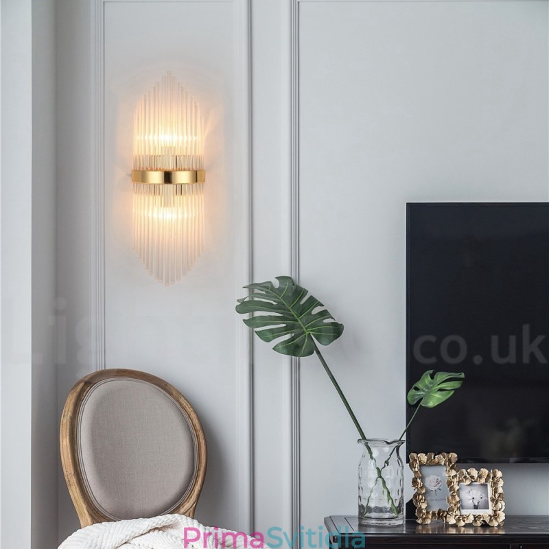 Moderní luxusní nástěnné svítidlo K9 Crystal s křišťálovým stínidlem