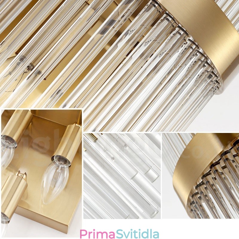 Moderní luxusní nástěnné svítidlo K9 Crystal s křišťálovým stínidlem