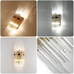 Moderní luxusní nástěnné svítidlo K9 Crystal s křišťálovým stínidlem