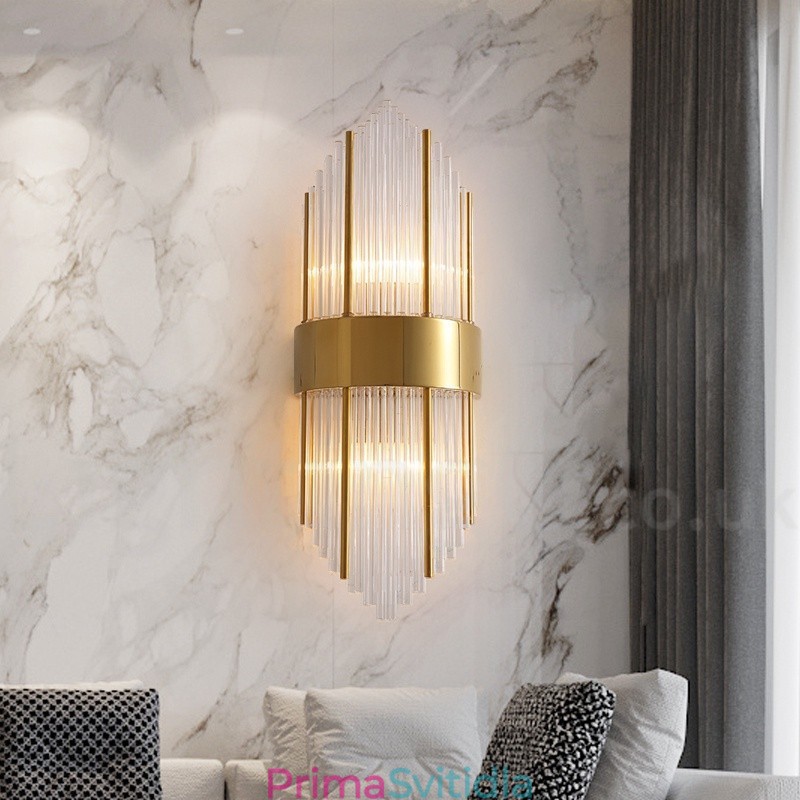 Moderní luxusní nástěnné svítidlo K9 Crystal s křišťálovým stínidlem