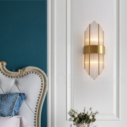 Moderní luxusní nástěnné svítidlo K9 Crystal s křišťálovým stínidlem
