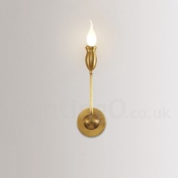 Pure Brass Luxusní Rustikální Retro Vintage 1 lehké Svíčkové Nástěnné světlo Speciální pro hotel Ložnice Showroom Obývací pokoj Jídelna