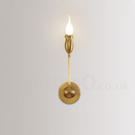 Pure Brass Luxusní Rustikální Retro Vintage 1 lehké Svíčkové Nástěnné světlo Speciální pro hotel Ložnice Showroom Obývací pokoj Jídelna Pure Brass Luxusní Rustikální Retro Vintage 1 lehké Svíčkové Nástěnné světlo Speciální pro hotel Ložnice Showroom Obývací pokoj Jídelna
