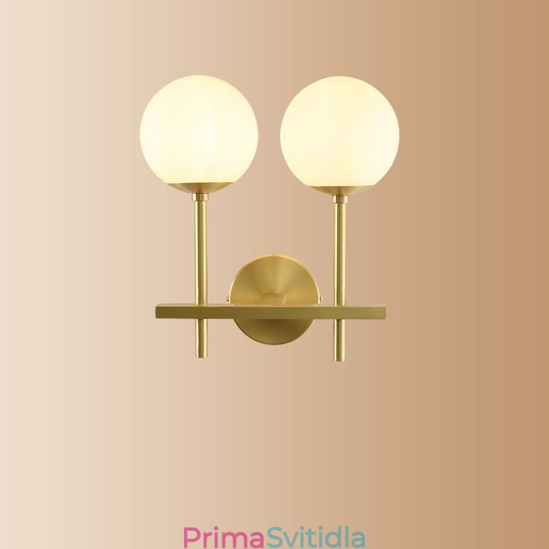 Moderní Molekuly Bean Nástěnné svítidlo s kuličkovým skleněným stínidlem