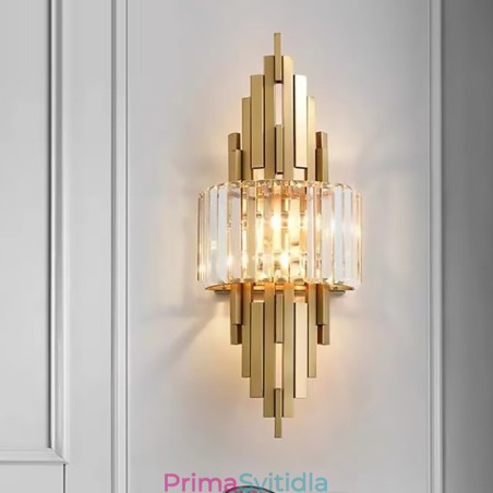 Postmoderní luxusní křišťálové nástěnné svítidlo Obývací pokoj TV pozadí Stěna Ložnice nástěnné svítidlo Postmoderní luxusní křišťálové nástěnné svítidlo Obývací pokoj TV pozadí Stěna Ložnice nástěnné svítidlo
