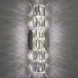 Obývací pokoj Nástěnná lampa Světlo Luxusní jednoduchá Ložnice Noční lampa Hotel Lobby Ulička Projekt Villa Nerezová ocel Křišťálové nástěnné svítidla