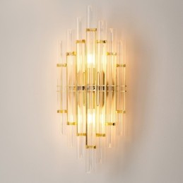 Hotelové světlo Luxusní křišťálová nástěnná lampa Post moderní osobnost Obývací pokoj Vstup do uličky Pozadí Nástěnná lampa Ložnice Dekorativní nástěnné svícny
