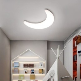 20W Nordic Indoor Moon Shape Stropní svítidla do dětského pokoje nástěnné svítidla